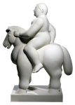 <b>Man on A Horse</b><br/>White Marble<br/><br/>H 112 cm<br/>2009 <br/>
